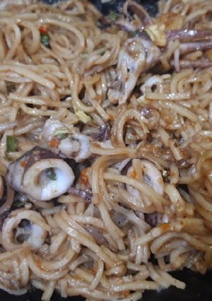 Foto resep Mie telor seafood