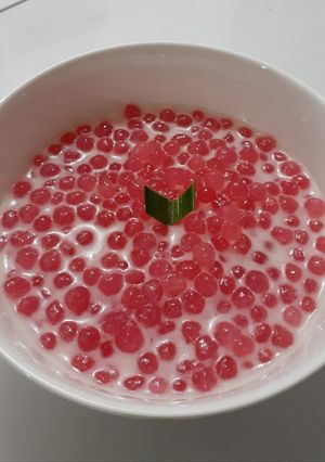 Foto resep Bubur mutiara kuah santan gurih