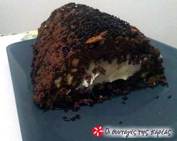 Without Fail Making Recipe Chocolate salami with an ice cream heart Very Delicious