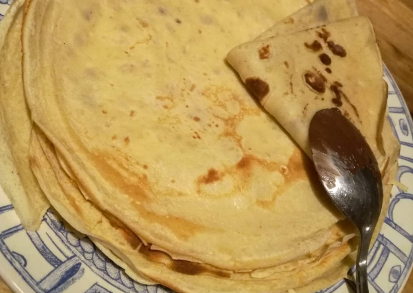 Crêpes sans sucre ni beurre