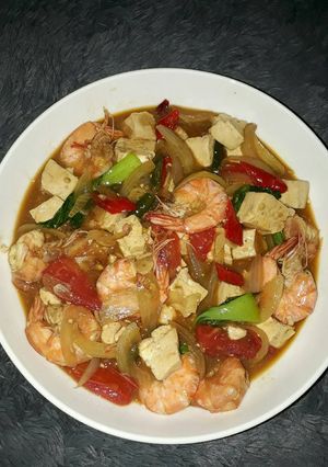 Foto resep Udang Saos Tiram with Tahu