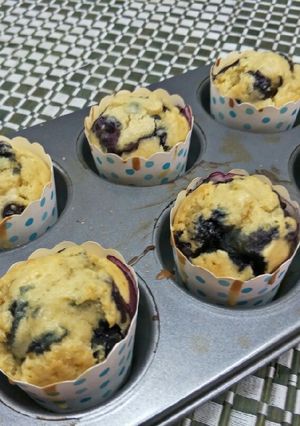 Foto resep Blueberry Muffins / Kue Muffin Blueberry