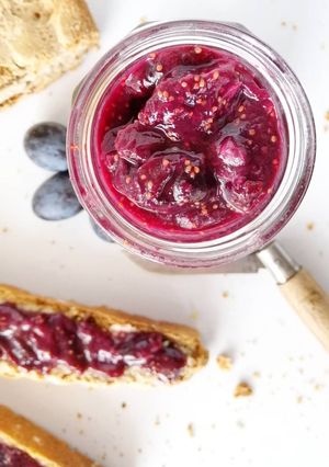 Une photo de Confiture allégée figue/raisin muscat
