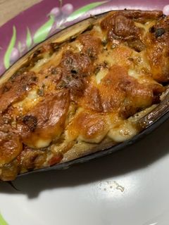 Una foto de Berenjena rellena