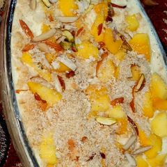 Mango trifle A picture of Mango trifle.