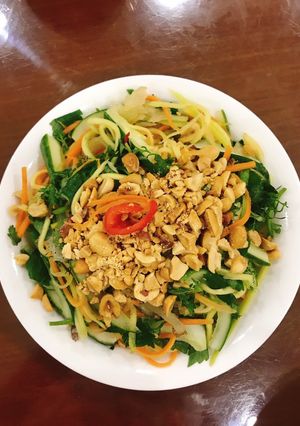 Hình của món Nộm sứa đơn giản mà hiệu quả.