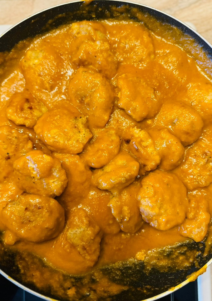 Una foto de Filetes rusos en salsa de cebolla