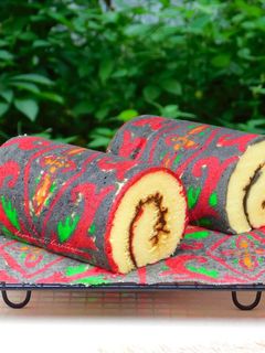 Foto resep Bolu Gulung Batik Versi Oven