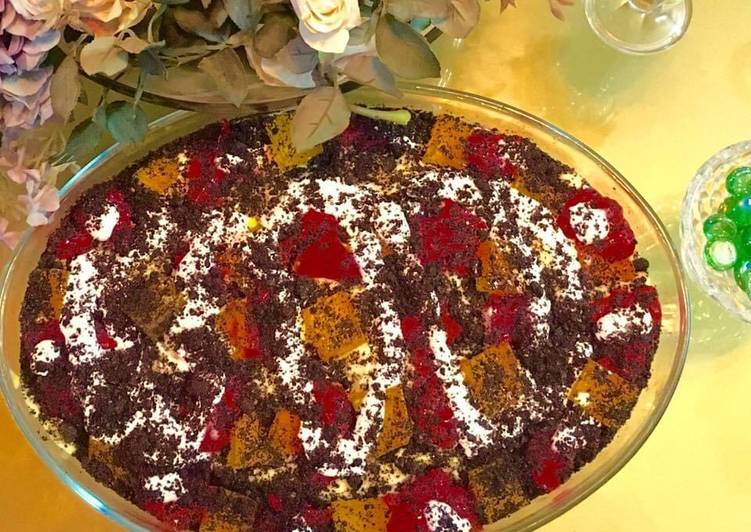 Simple Way to Prepare Super Quick Homemade Oreo Jello Dessert 🧁