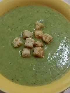 Una foto de Crema de calabacín