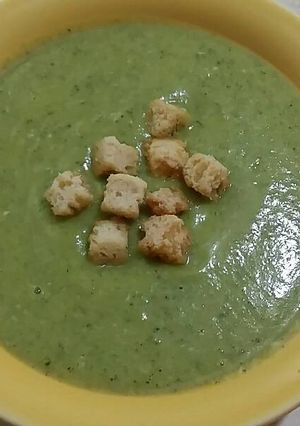 Una foto de Crema de calabacín