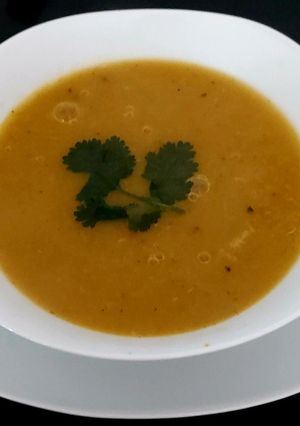 A picture of My Carrot, Celery & Coriander Soup.