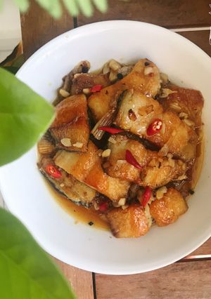 Hình của món Cá sốt tắc.