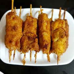 A picture of Kathi kebab.