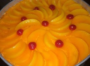 Una foto de Gelatina de queso y caramelo 
