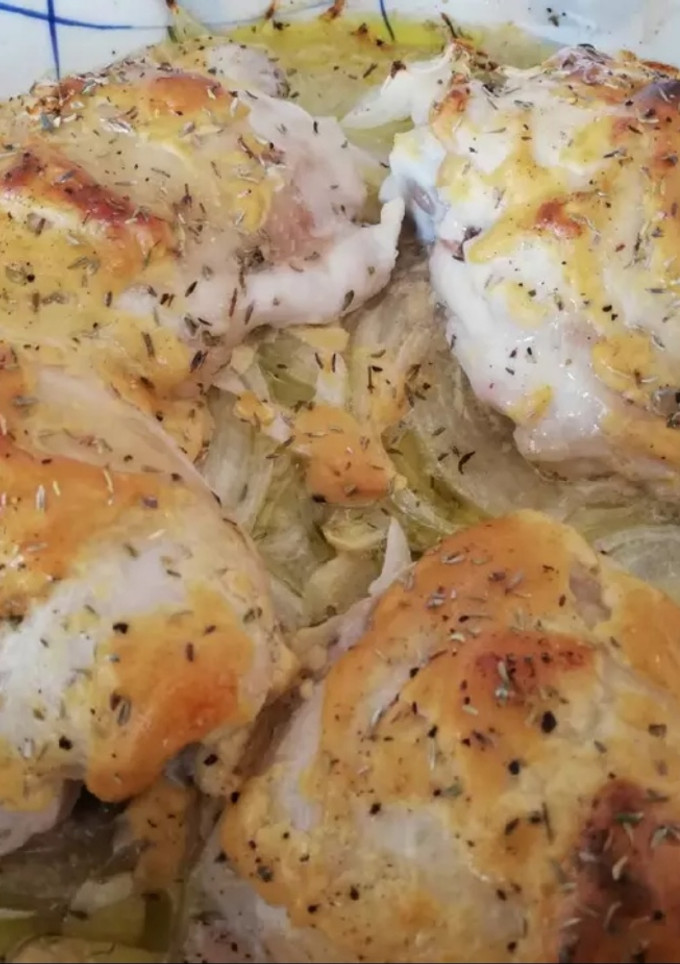Una foto de Pollo a la mostaza