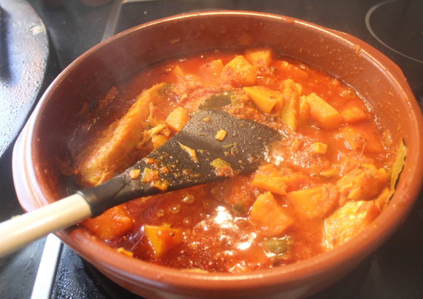 Marmitako de bacalao con calabaza