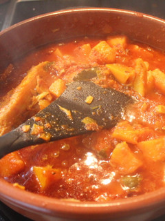 Una foto de Marmitako de bacalao con calabaza