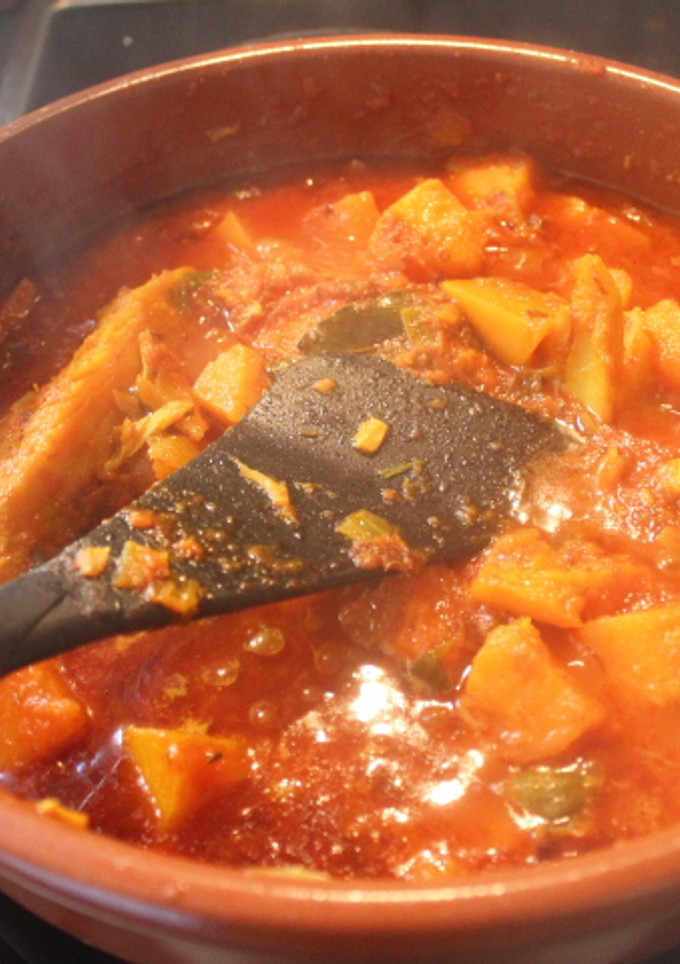 Una foto de Marmitako de bacalao con calabaza