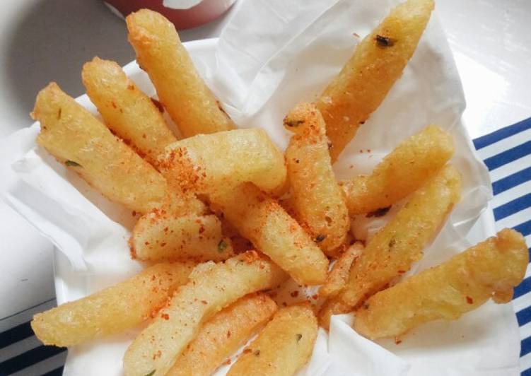 Potato cheese fries (kentang goreng kekinian)