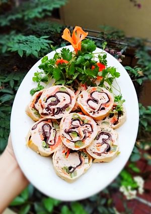 Hình của món Giò hoa khai vị.