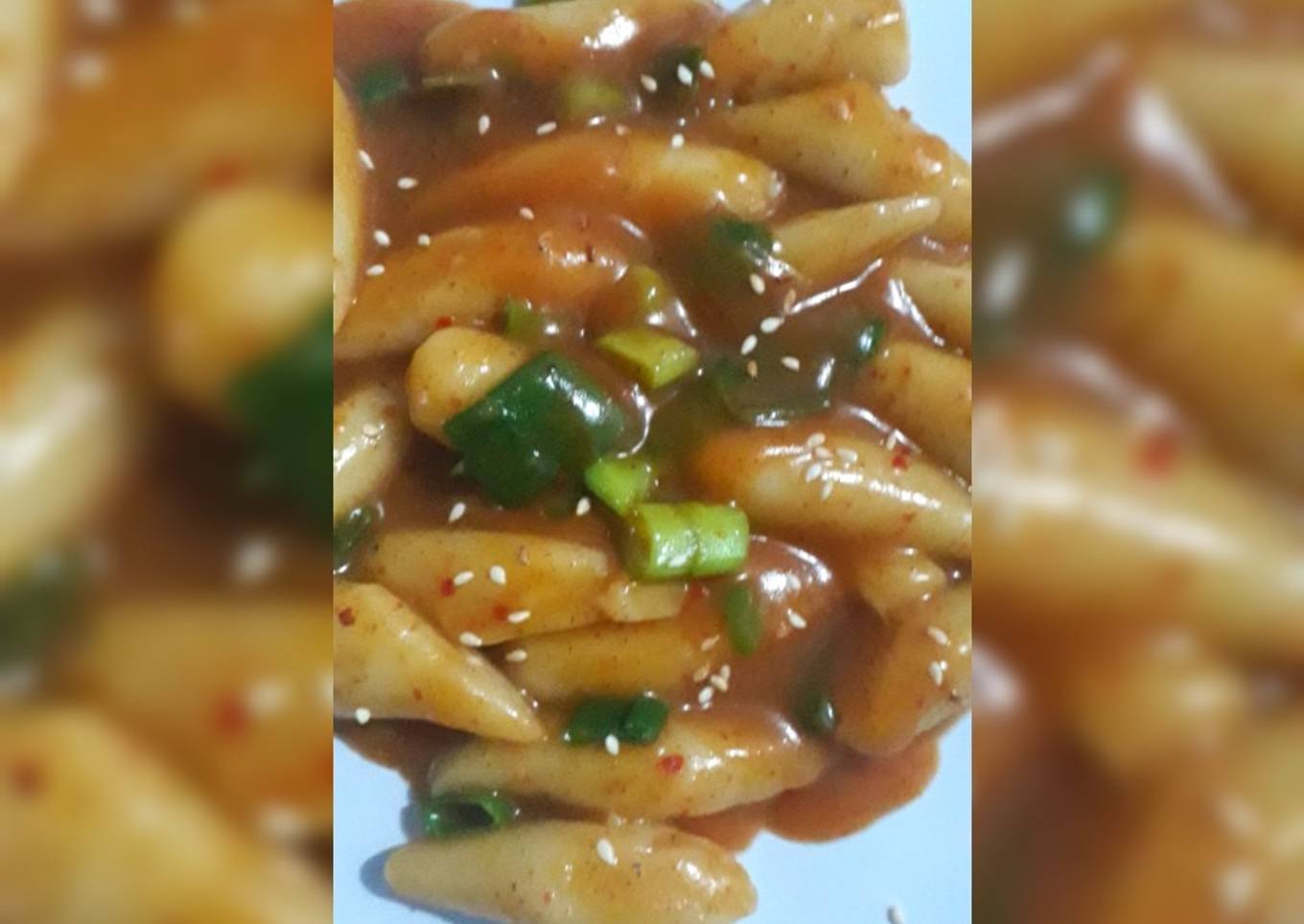 Tteokbokki, (tanpa rasa tepung)