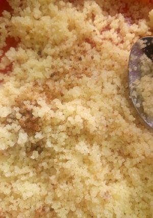 A picture of Couscous with maggi and oil.