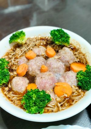 My多彩的燉肉丸子 的食譜成品照片