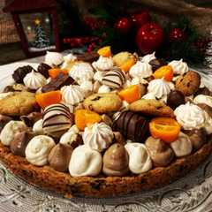 Une photo de Tarte façon cookie au chocolat et kinder