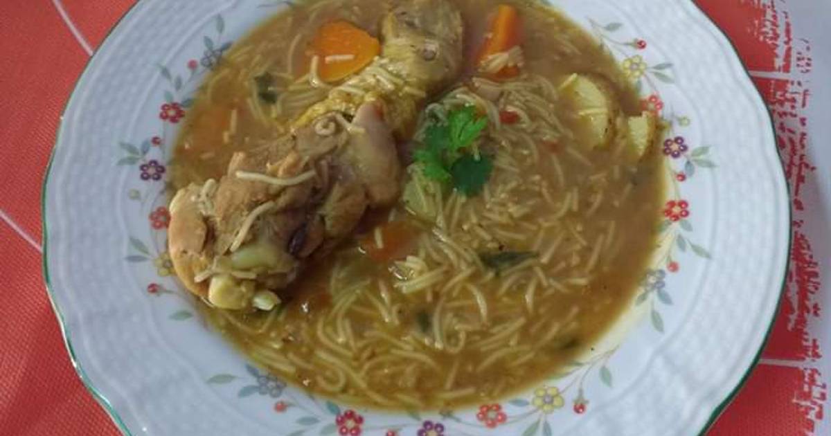 Sopa Cabello de Ángel Receta de Dayli Cookpad