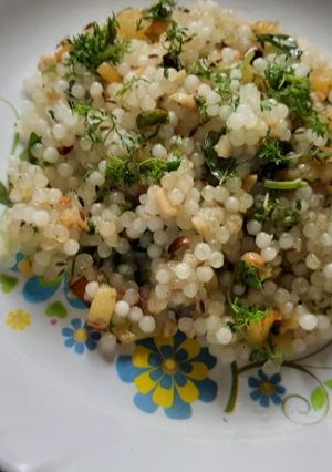 A picture of Sabudana khichdi(fasting recipe).