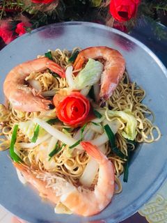 Hình của món Mì xào tôm (ăn xế).
