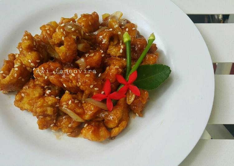 345. Ayam Fillet Saus Wijen