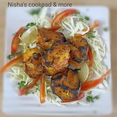 A picture of Tandoori baby potatoes with corn flour masala.