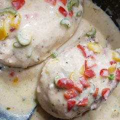 A picture of Creamy Tuscan chicken.