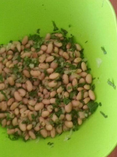 Una foto de Ensalada de porotos