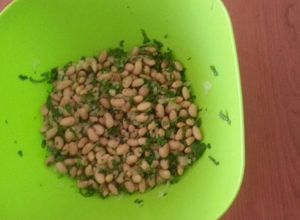 Una foto de Ensalada de porotos 