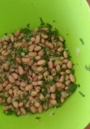 Una foto de Ensalada de porotos 
