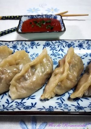 Foto de Gyozas de Porco e Legumes!