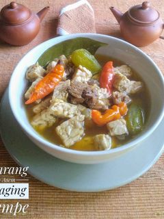 Foto resep Garang Asem Daging Tempe