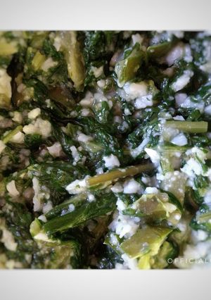 Una foto de Arroz con hortalizas verdes
