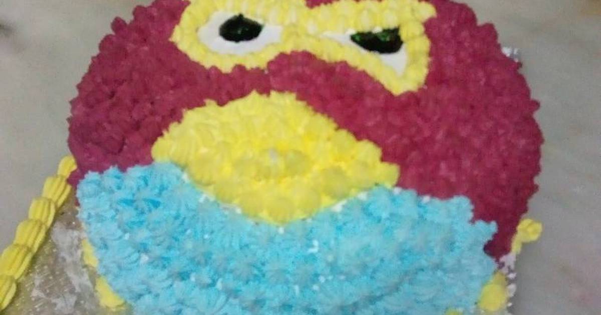 Easy Angry Birds Birthday Cake