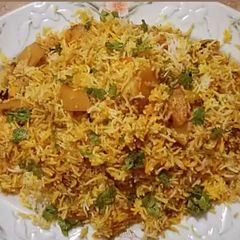 A picture of Aloo Biryani.