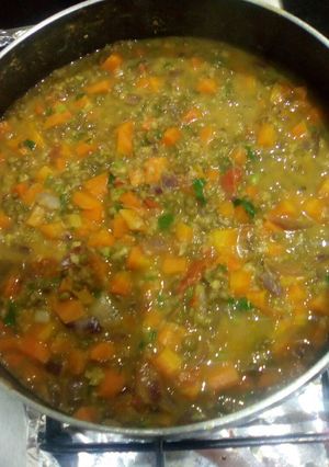 A picture of Ndengu stew(green gram's).