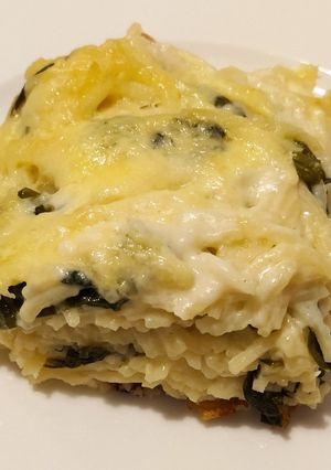 Medvehagymás sajtos tészta recept fotója