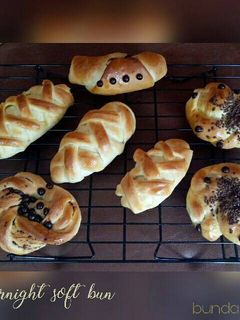 Foto resep Overnight soft bun/ bread