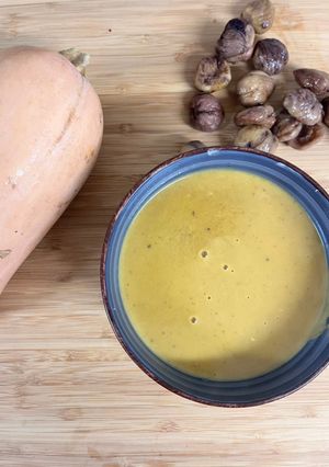 Une photo de Soupe Butternut châtaigne au companion de Moulinex