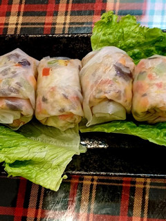 Hình của món Bánh tráng lụi chấm mắm me.