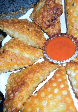 عکسی از دستور سمبوسه سیب زمینی