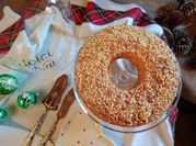 Una foto di ciambella alla panna